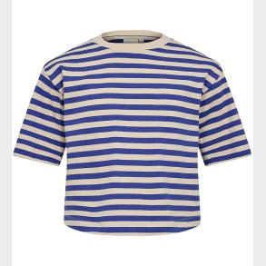 Sofie Schnoor Girls T-shirt - Rib - Bl/Cremestribet