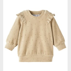 Name It Bluse - NbfNoya - Velour - Oxford Tan