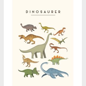 Citatplakat Plakat - Brneplakat - Dinosaurer - A3