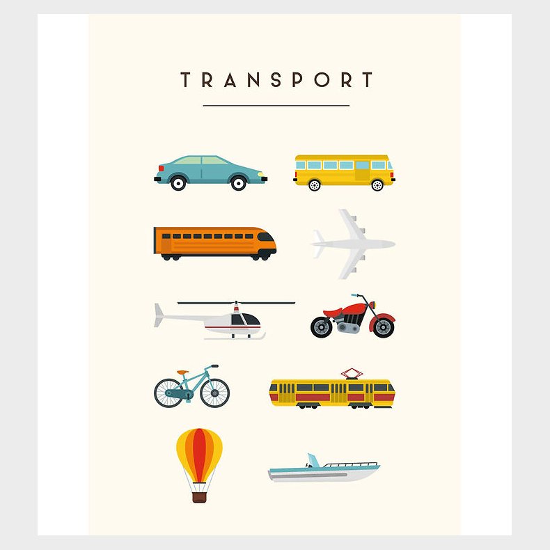 Citatplakat Plakat - Brneplakat - Transport - A3