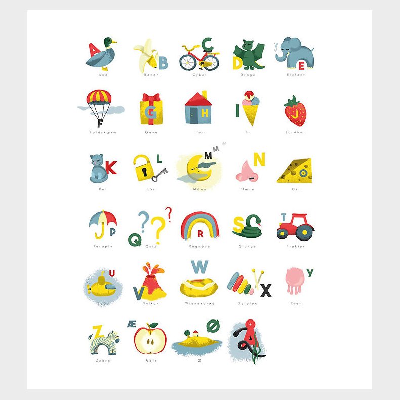 Citatplakat Plakat - Brneplakat - Brnenes Alfabet ll - A3