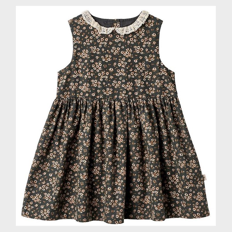 Wheat Kjole - Elma - Black Coal Flowers