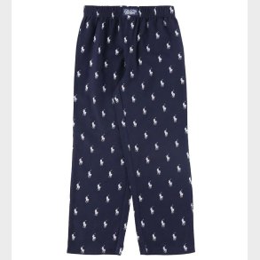 Polo Ralph Lauren Natbukser - Newport Navy/Hvuid m. Logoer