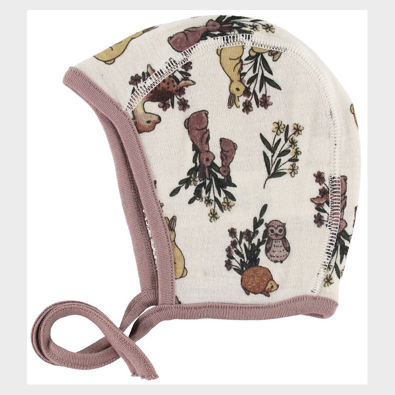 Name It Babyhjelm - NbfWillit - Uld - Moonbeam/Aop