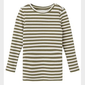 Name It Bluse - Noos - NmfSuraja - Deep Lichen Green Stripes