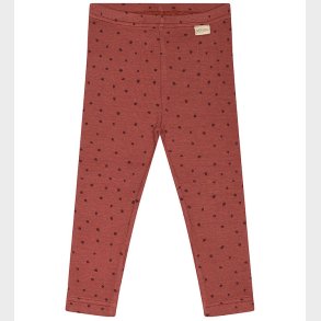 Petit Piao Leggings - Modal - Rib - Berry Dust/Dark Red