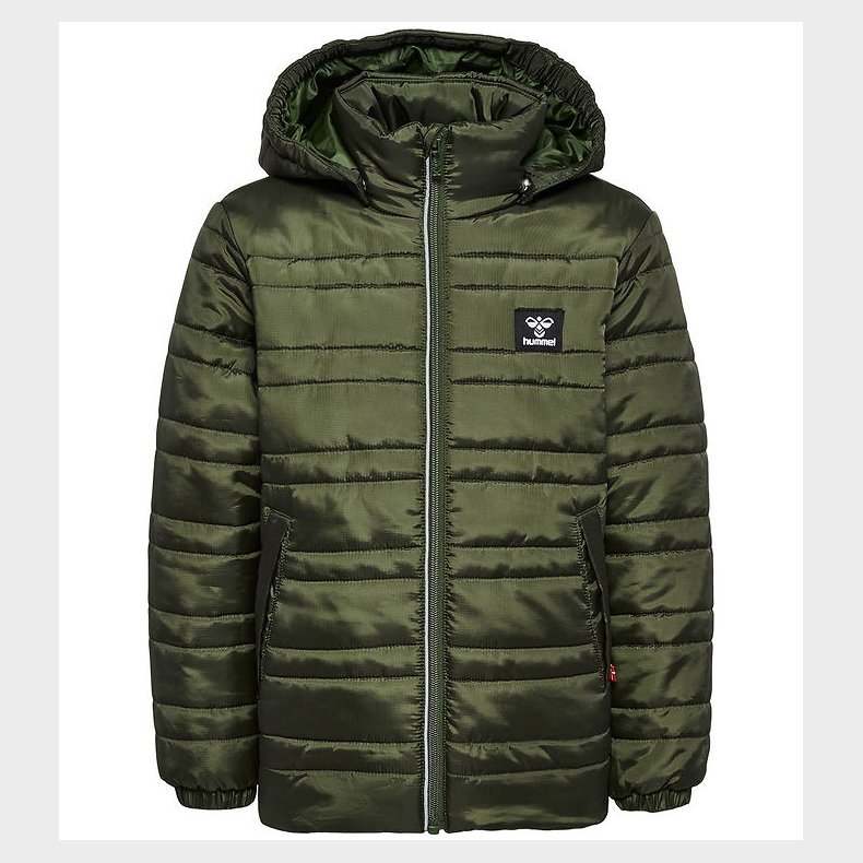 Hummel Dynejakke - hmlBilbo Tex - Olive Night