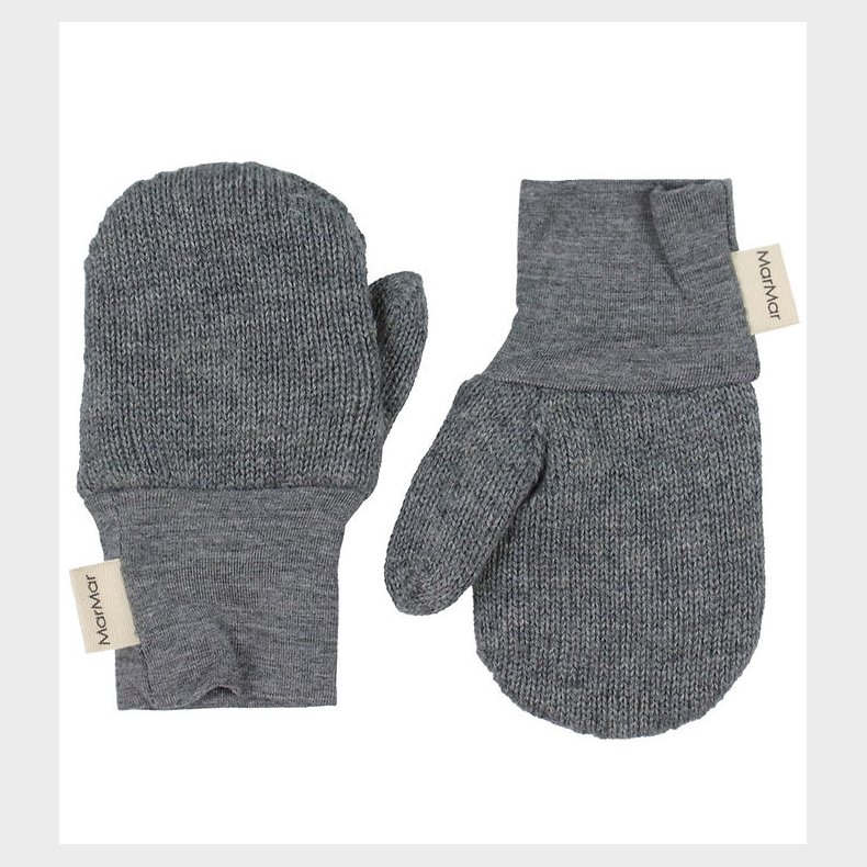 MarMar Luffer - Strik - Uld/Bomuld - Alvilda - Grey Melange