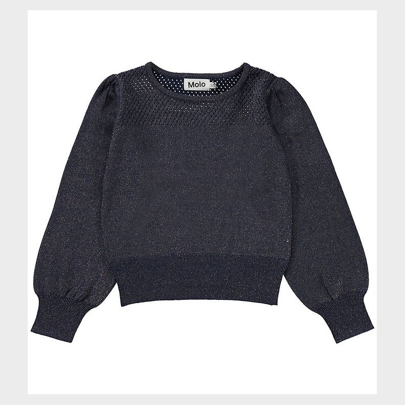 Molo Bluse - Strik - Ceneen - Navy Sky