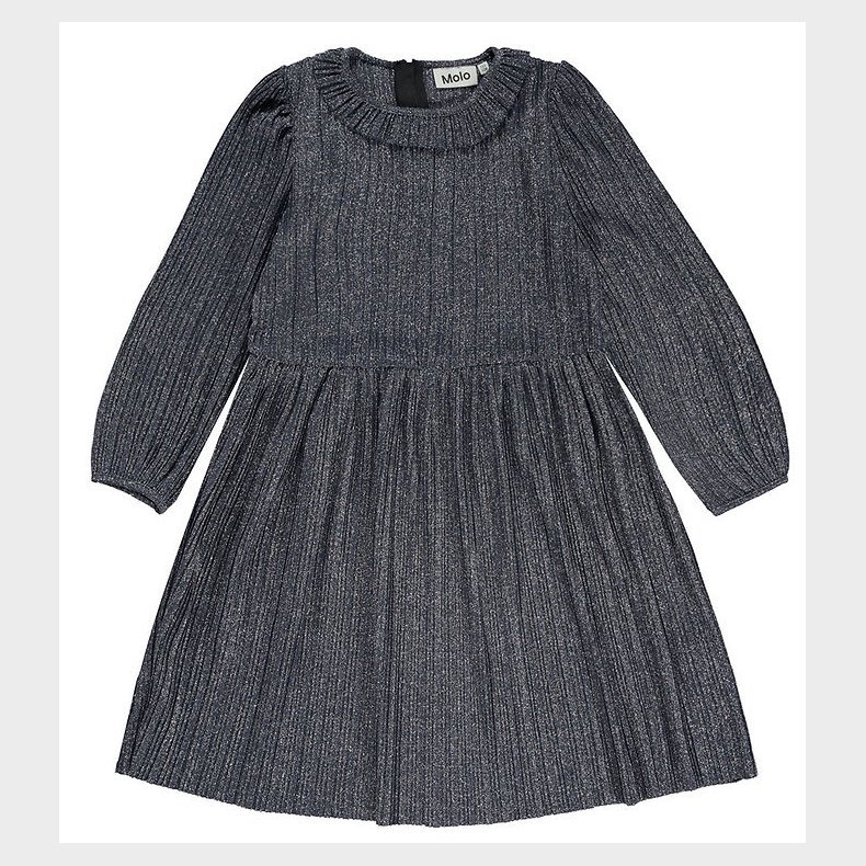 Molo Kjole - Plisseret - Coralia - Navy Sky