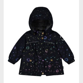 Mikk-Line Vinterjakke - Recycled - Dark Navy m. Print