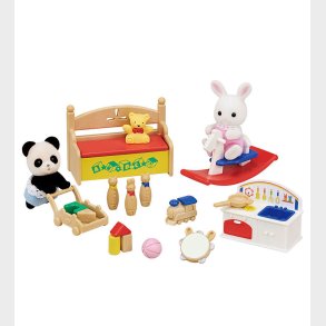 Sylvanian Families - Baby's Toy Box Snow Rabbit & Panda Babies -