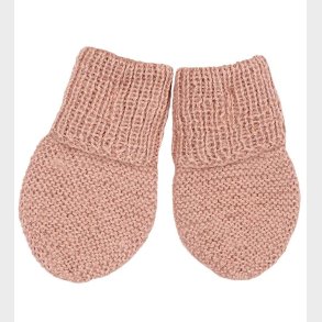 Huttelihut Vanter - Strik - Uld - Dusty Rose