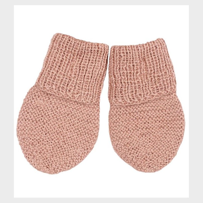 Huttelihut Vanter - Strik - Uld - Dusty Rose