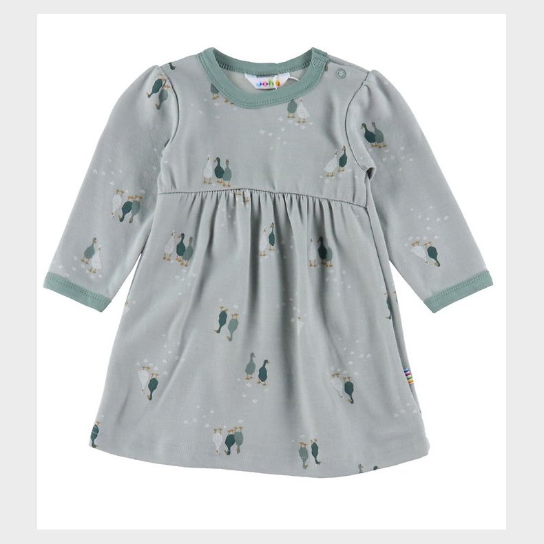 Joha Kjole - Uld/Bomuld - Dusty Grn m. Gs