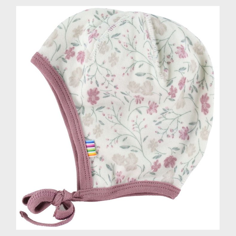 Joha Babyhjelm - Uld/Bambus - Offwhite/Rose