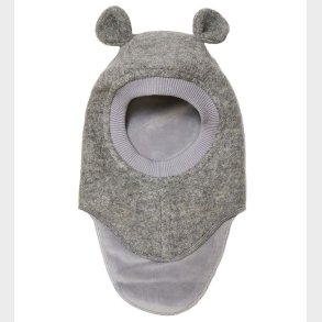 Huttelihut Elefanthue - Uld/Bomuld - 2-lags - Plys - Medium Grey