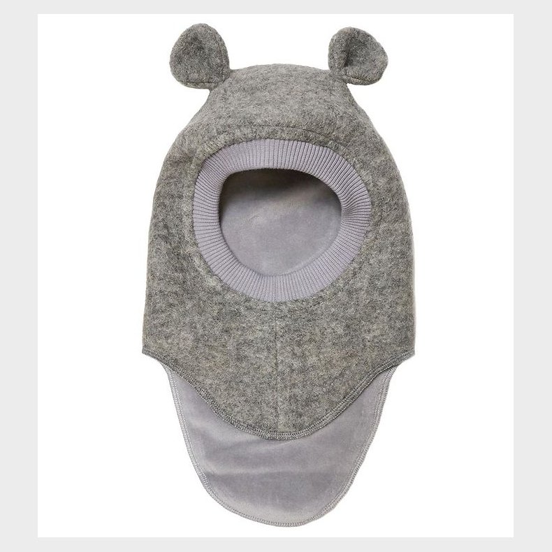 Huttelihut Elefanthue - Uld/Bomuld - 2-lags - Plys - Medium Grey