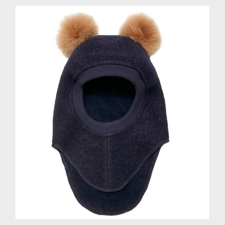 Huttelihut Elefanthue - Uld/Bomuld - 2-lags - Big Bear - Dark Na