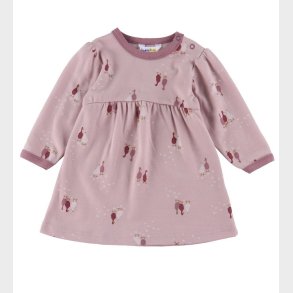 Joha Kjole - Uld/Bomuld - Light Bordeaux m. Gs