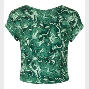 Rosemunde T-shirt - Cropped - Viscose - Eucalyptus Swirl Print