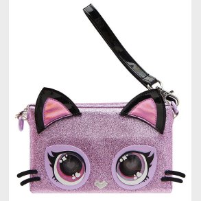 Purse Pets Skuldertaske m. Lys - Purdy Purrfect - Glitter