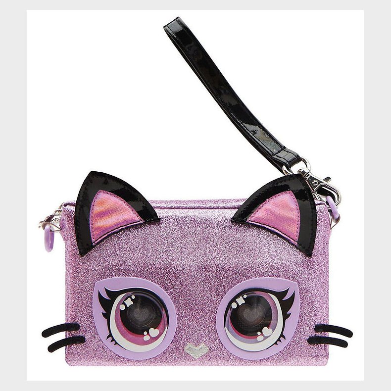 Purse Pets Skuldertaske m. Lys - Purdy Purrfect - Glitter