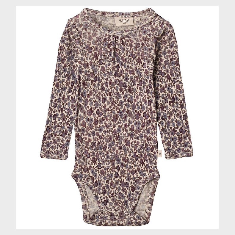 Wheat Body l/ - Uld - Gatherings - Purple Flowers