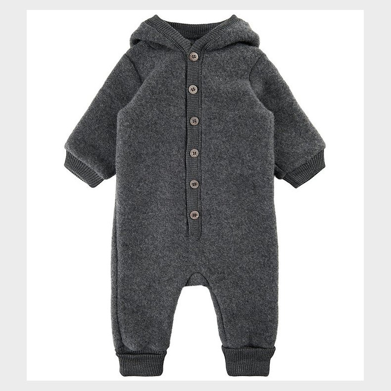 Mikk-Line Kredragt m. Htte - Uld - Anthracite Melange