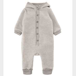 Mikk-Line Kredragt m. Htte - Uld - Melange Offwhite