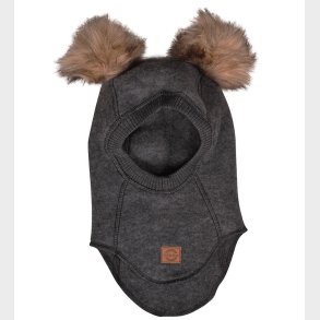 Mikk-Line Elefanthue - 1-lags - Uld - Anthracite Melange m. Kvas