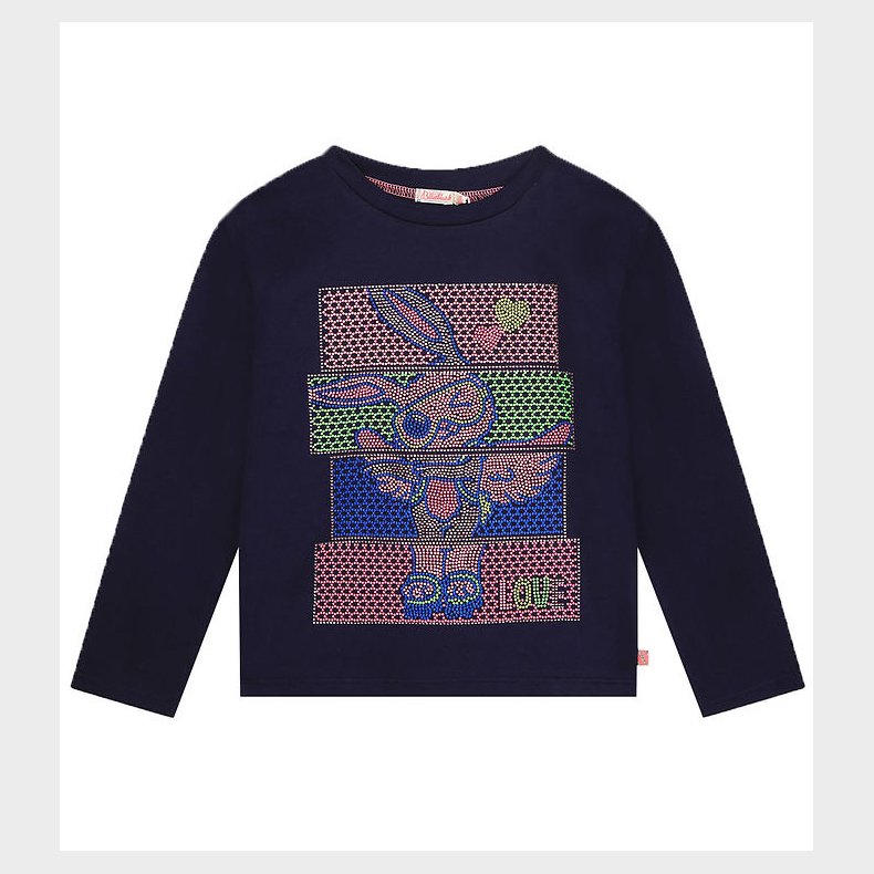 Billieblush Bluse - Navy m. Similisten