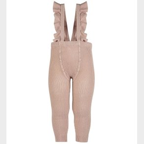 Condor Leggings m. Seler - Strik - Rib - Rosa Empo