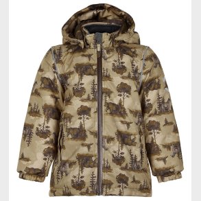 Mikk-Line Vinterjakke - Recycled - Kelp m. Print