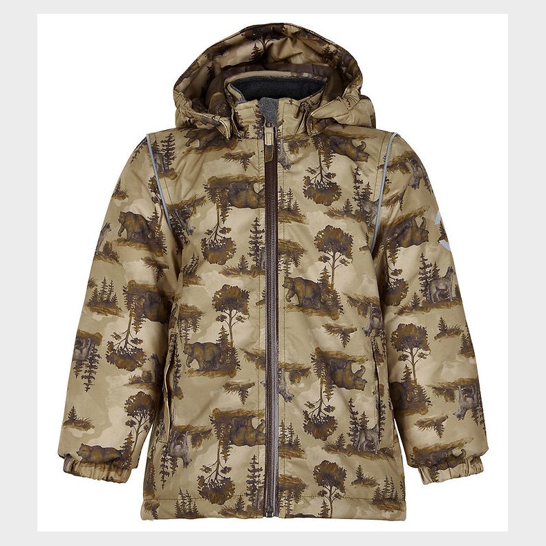 Mikk-Line Vinterjakke - Recycled - Kelp m. Print