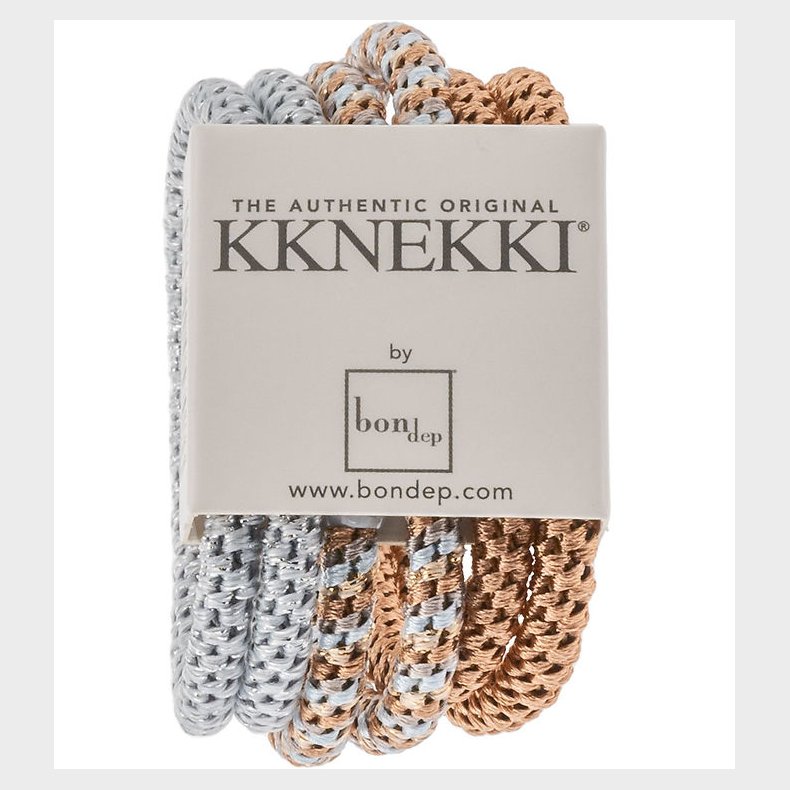 Kknekki Hrelastikker - Slim - 6-pak - Brun/Slv