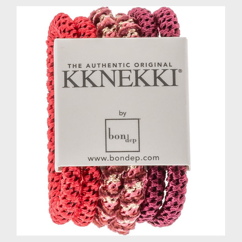 Kknekki H�relastikker - Slim - 6-pak - Bordeaux/Rosa/Fuchsia