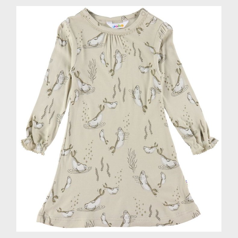 Joha Kjole - Bambus - Beige Aop