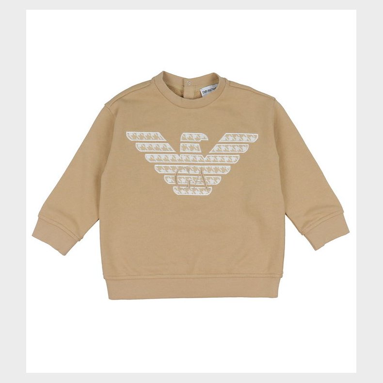 Emporio Armani Sweatshirt - Zenzero Chiaro m. Hvid