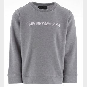 Emporio Armani Sweatshirt - Grmeleret m. Hvid