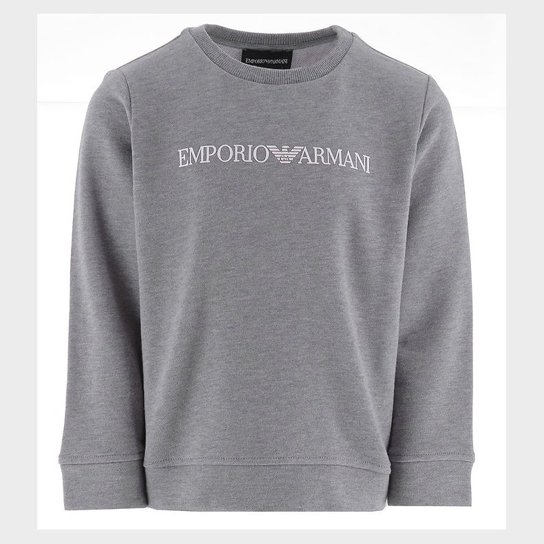 Emporio Armani Sweatshirt - Gr�meleret m. Hvid