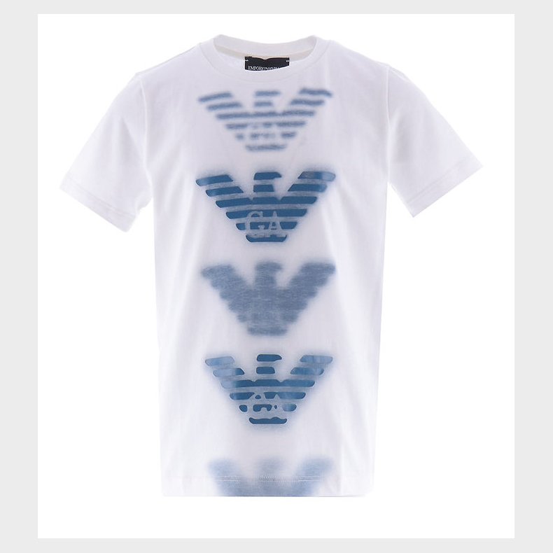 Emporio Armani T-shirt - Hvid m. Bl