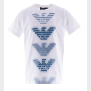 Emporio Armani T-shirt - Hvid m. Bl