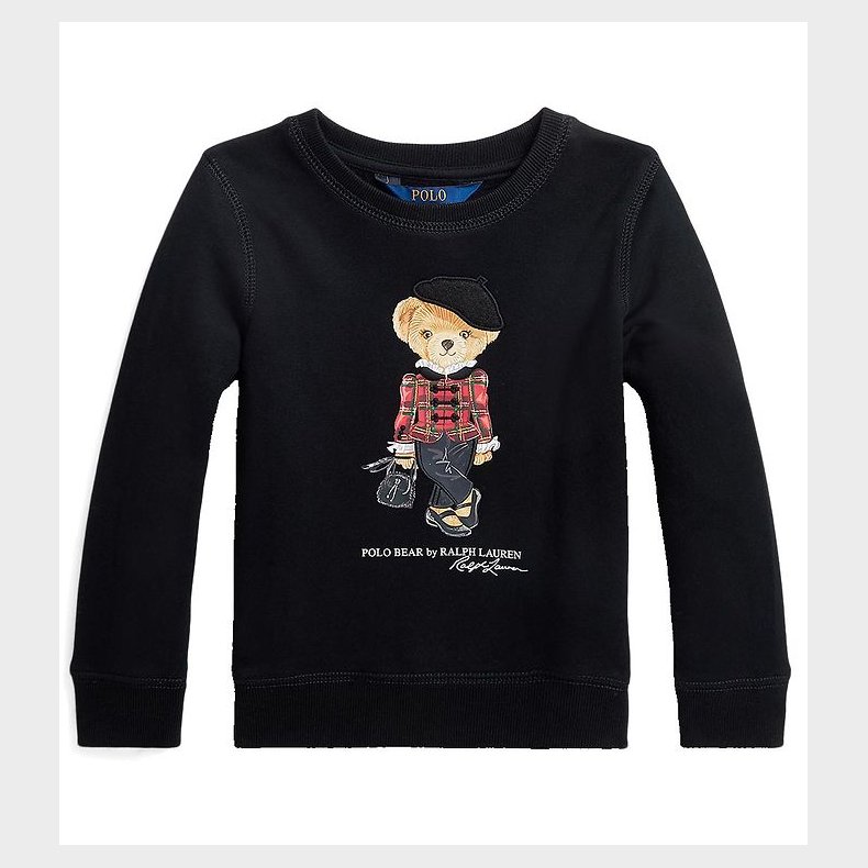 Polo Ralph Lauren Sweatshirt - Holiday - Sort m. Bamse