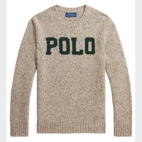 Polo Ralph Lauren Bluse - Uld - Brunmelerert m. Mrkegrn