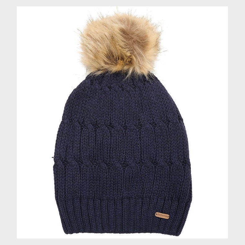 Minymo Hue - Bomuld/Uld - Parisian Night m. Kvast