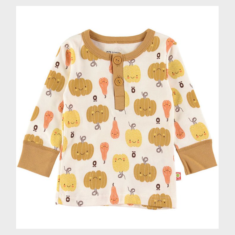 Katvig Bluse - Hvid m. Grskar