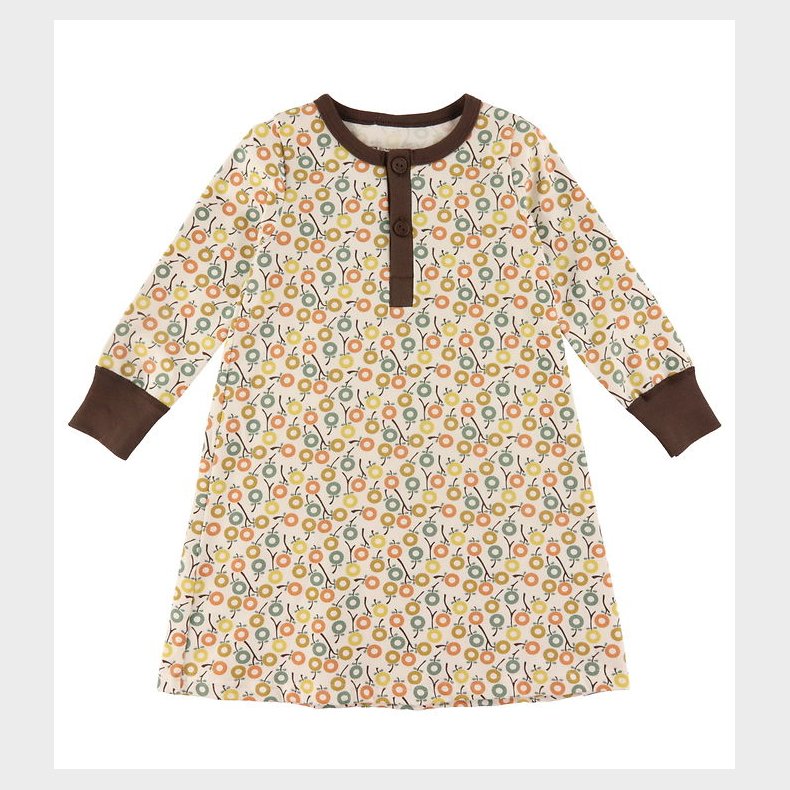 Katvig Natkjole - Hvid m. bler