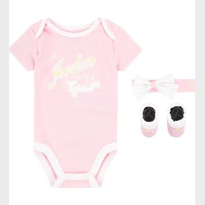 Jordan Gaveske - Futter/Hue/Body k/ - Rosa/Hvid