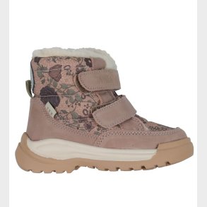 Wheat Vinterstvler - Millas - Tex - Dusty Rouge m. Blomster